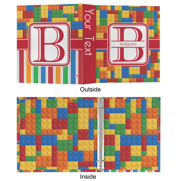 Building Blocks 3 Ring Binders - Full Wrap - 1" - APPROVAL