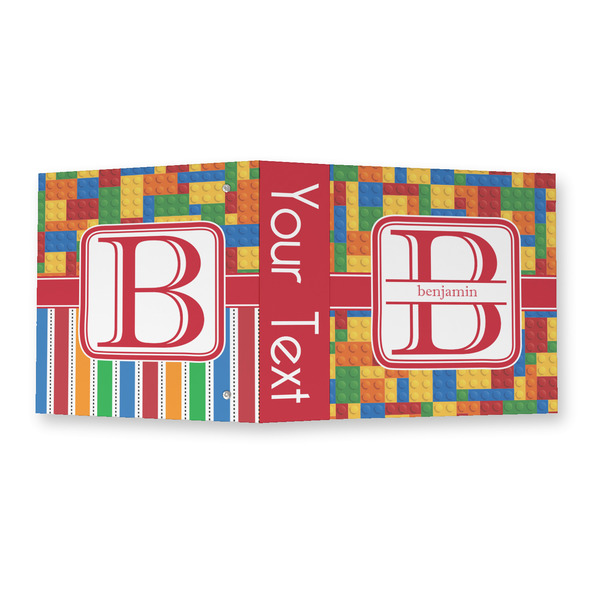 Building Blocks 3 Ring Binders - Full Wrap - 2" - OPEN OUTSIDE