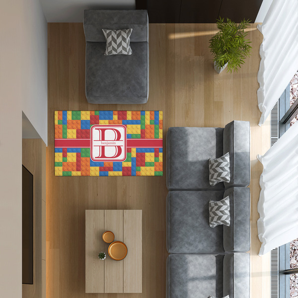 Building Blocks 3'x5' Indoor Area Rugs - IN CONTEXT