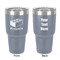 Building Blocks 30 oz Stainless Steel Ringneck Tumbler - Grey - Double Sided - Front & Back