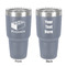 Building Blocks 30 oz Stainless Steel Tumbler - Grey - Double-Sided (Personalized)