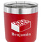 Building Blocks 30 oz Stainless Steel Ringneck Tumbler - Red - CLOSE UP