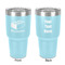Building Blocks 30 oz Stainless Steel Ringneck Tumbler - Teal - Double Sided - Front & Back