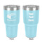 Building Blocks 30 oz Stainless Steel Tumbler - Teal - Double-Sided (Personalized)