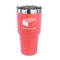Building Blocks 30 oz Stainless Steel Ringneck Tumblers - Coral - FRONT