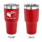Building Blocks 30 oz Stainless Steel Ringneck Tumblers - Red - Single Sided - APPROVAL