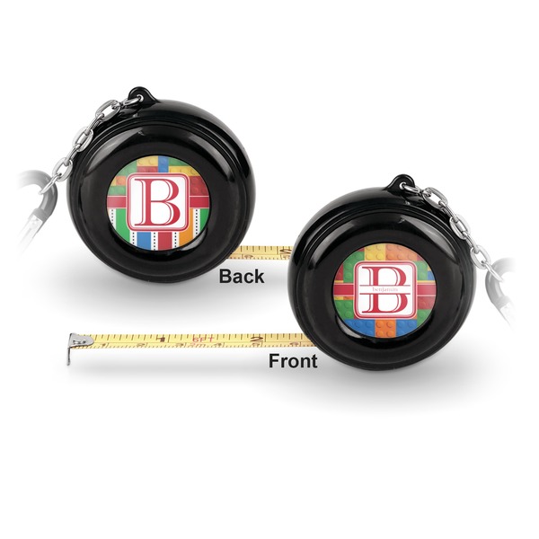 Building Blocks 6-Ft Pocket Tape Measure with Carabiner Hook - Front and Back