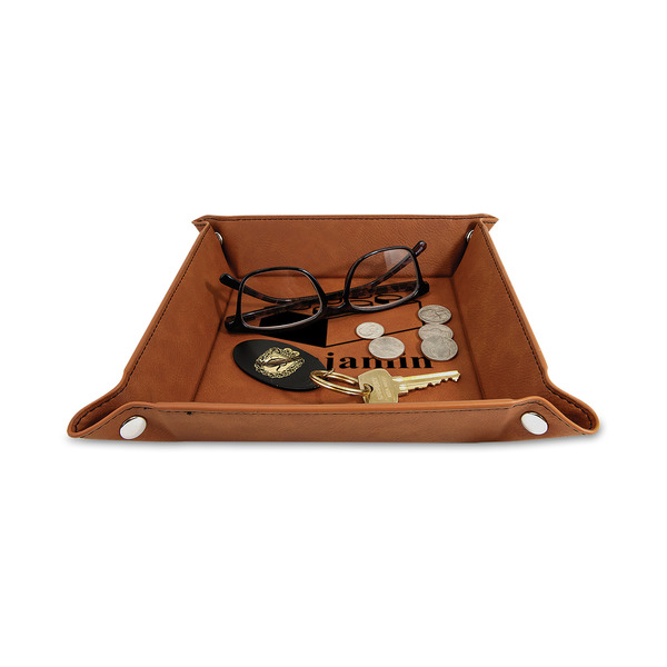 Building Blocks 6" x 6" Leatherette Snap Up Tray - STYLED