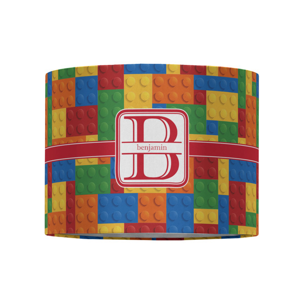 Building Blocks 8" Drum Lampshade - FRONT (Fabric)