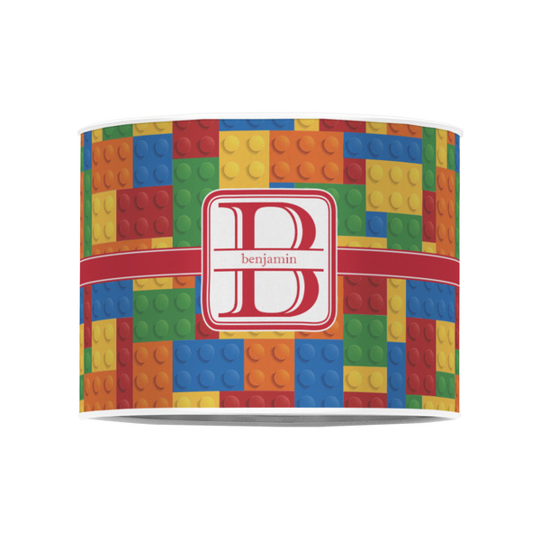 Building Blocks 8" Drum Lampshade - FRONT (Poly Film)