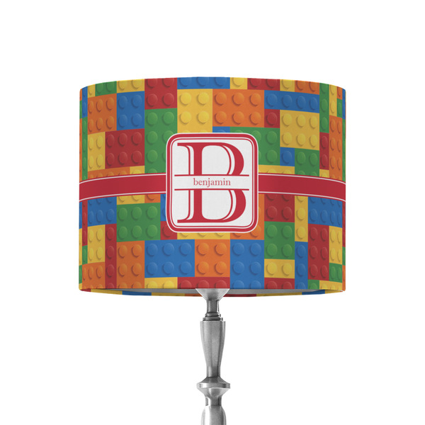 Custom Building Blocks 8" Drum Lamp Shade - Fabric (Personalized)