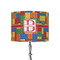 Building Blocks 8" Drum Lampshade - ON STAND (Fabric)