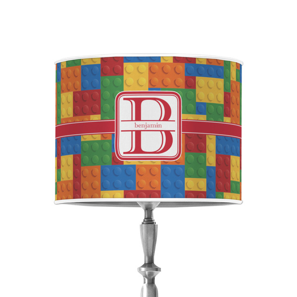 Building Blocks 8" Drum Lampshade - ON STAND (Poly Film)