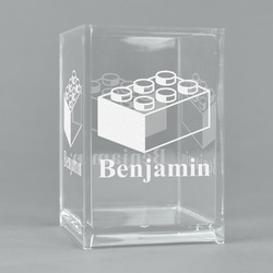 Building Blocks Acrylic Pen Holder (Personalized)