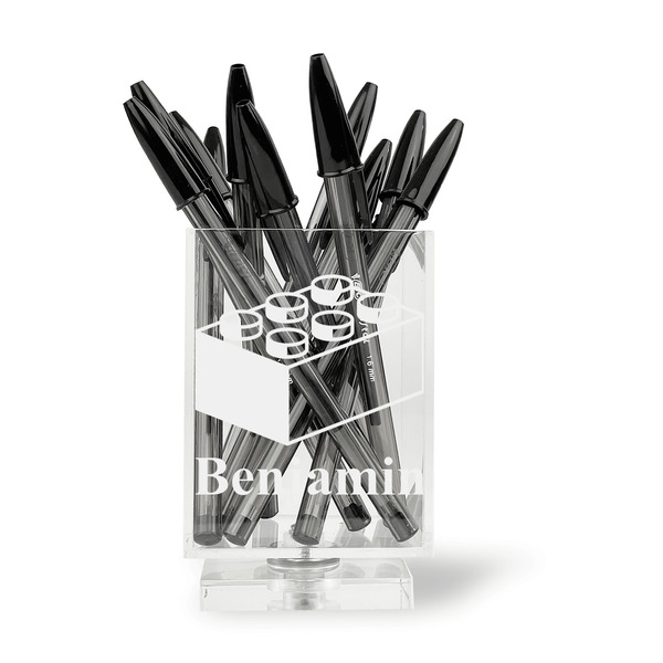Building Blocks Acrylic Pencil Holder - FRONT