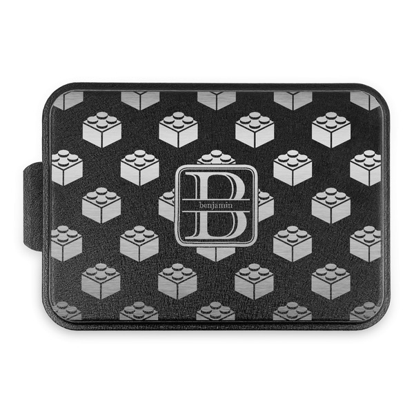 Custom Building Blocks Aluminum Baking Pan with Black Lid (Personalized)