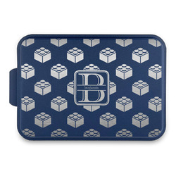 Building Blocks Aluminum Baking Pan with Navy Lid (Personalized)
