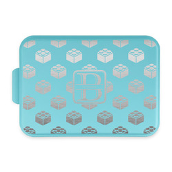 Building Blocks Aluminum Baking Pan with Teal Lid (Personalized)