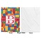 Building Blocks Baby Blanket (Single Side - Printed Front, White Back)