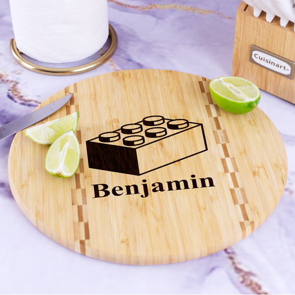 Building Blocks Bamboo Cutting Board - In Context