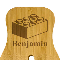 Building Blocks Bamboo Salad Mixing Hand (Personalized)