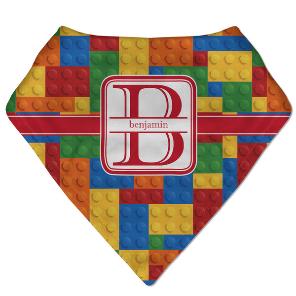 Custom Building Blocks Bandana Bib (Personalized)