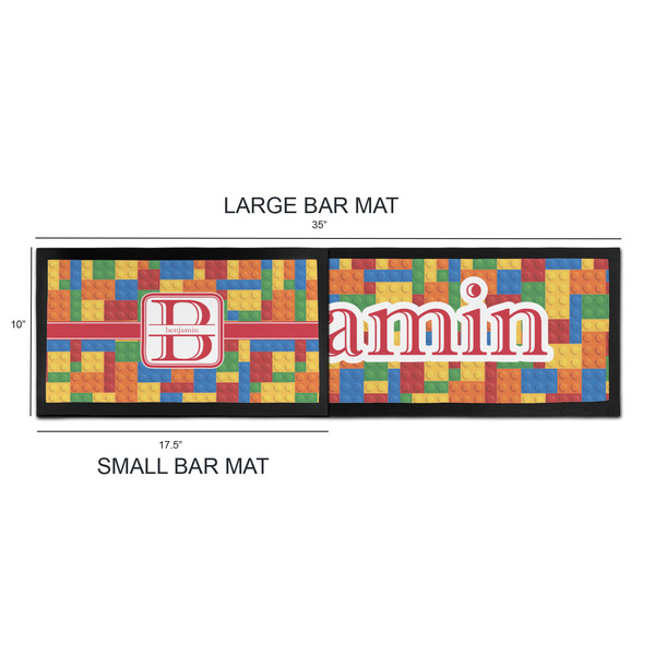 Building Blocks Bar Mats - Sizing Chart