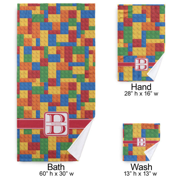Building Blocks Bath Towel Sets - 3-piece - Approval
