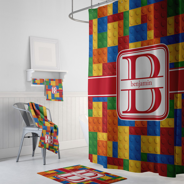 Building Blocks Bath Towel Sets - 3-piece - In Context