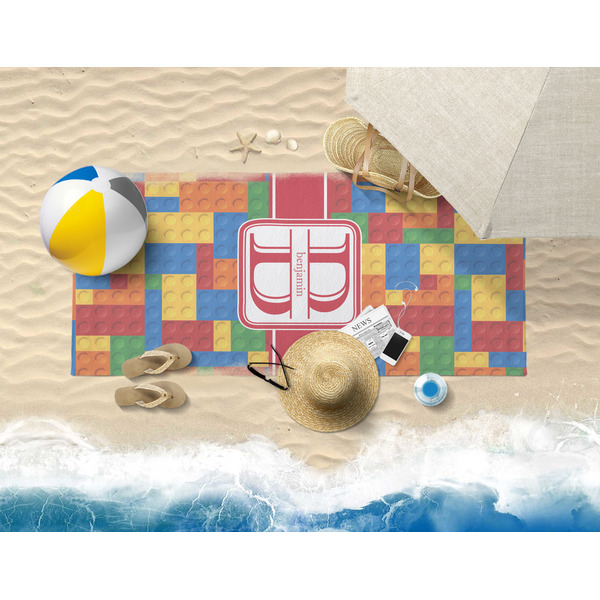 Building Blocks Beach Towel Lifestyle