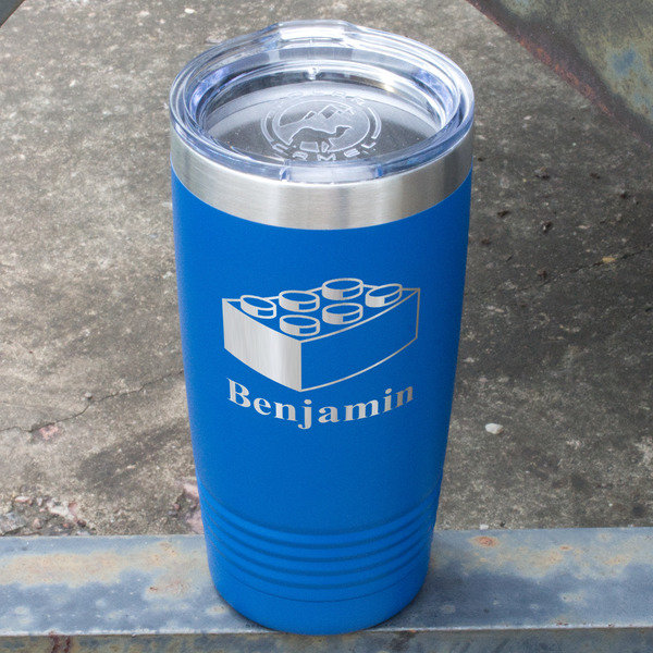 Building Blocks Blue Polar Camel Tumbler - 20oz - Angled