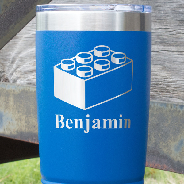 Building Blocks Blue Polar Camel Tumbler - 20oz - Close Up