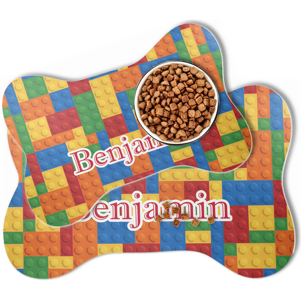 Building Blocks Bone Shaped Dog Mats - MAIN