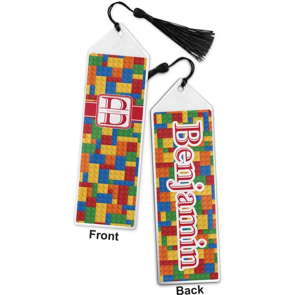 Building Blocks Bookmark with tassel - Front and Back