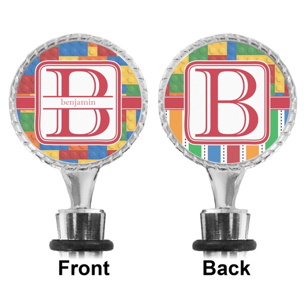Building Blocks Bottle Stopper - Front and Back