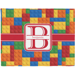Building Blocks Woven Fabric Placemat - Twill w/ Name and Initial