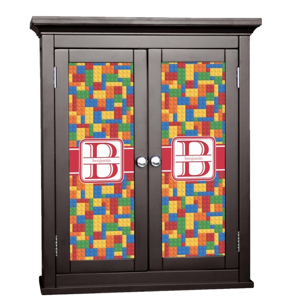Custom Building Blocks Cabinet Decal - Large (Personalized)