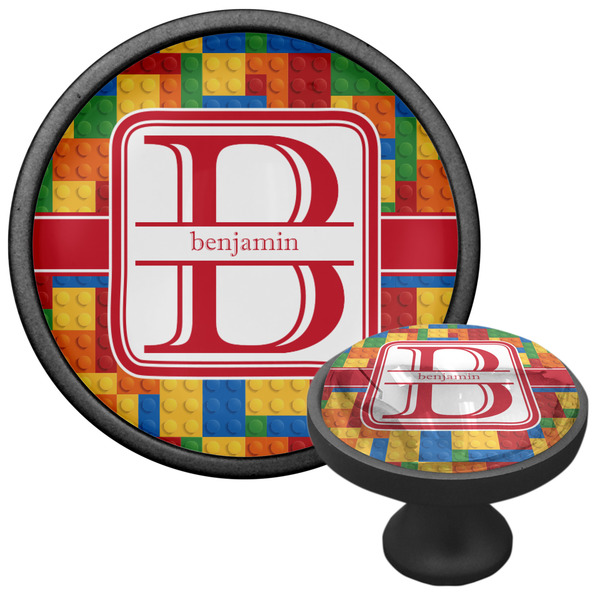 Building Blocks Cabinet Knob - Black - Multi Angle