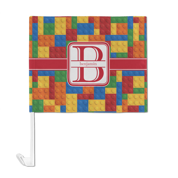 Building Blocks Car Flag - Large - FRONT