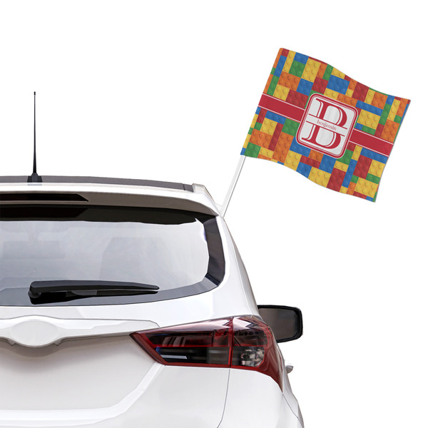 Building Blocks Car Flag - Large - LIFESTYLE