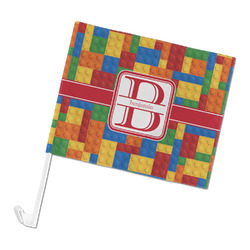 Building Blocks Car Flag (Personalized)