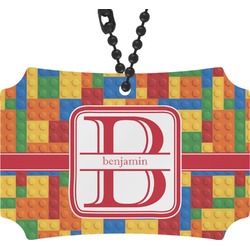 Building Blocks Rear View Mirror Ornament (Personalized)