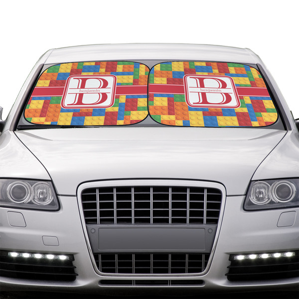 Building Blocks Car Sun Shades - IN CONTEXT