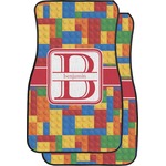 Building Blocks Car Floor Mats (Front Seat) (Personalized)