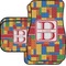 Building Blocks Car Floor Mats Set - 2 Front & 2 Back (Personalized)