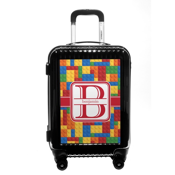 Custom Building Blocks Carry On Hard Shell Suitcase (Personalized)