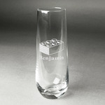 Building Blocks Champagne Flute - Stemless Engraved (Personalized)