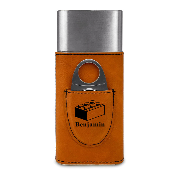 Building Blocks Cigar Case with Cutter - FRONT