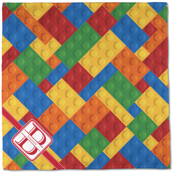 Building Blocks Cloth Napkins - Personalized Dinner (Full Open)