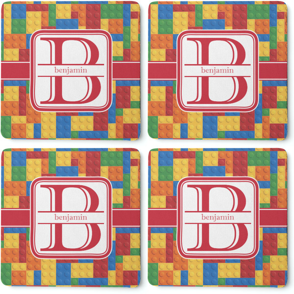 Building Blocks Coaster Rubber Back - Apvl
